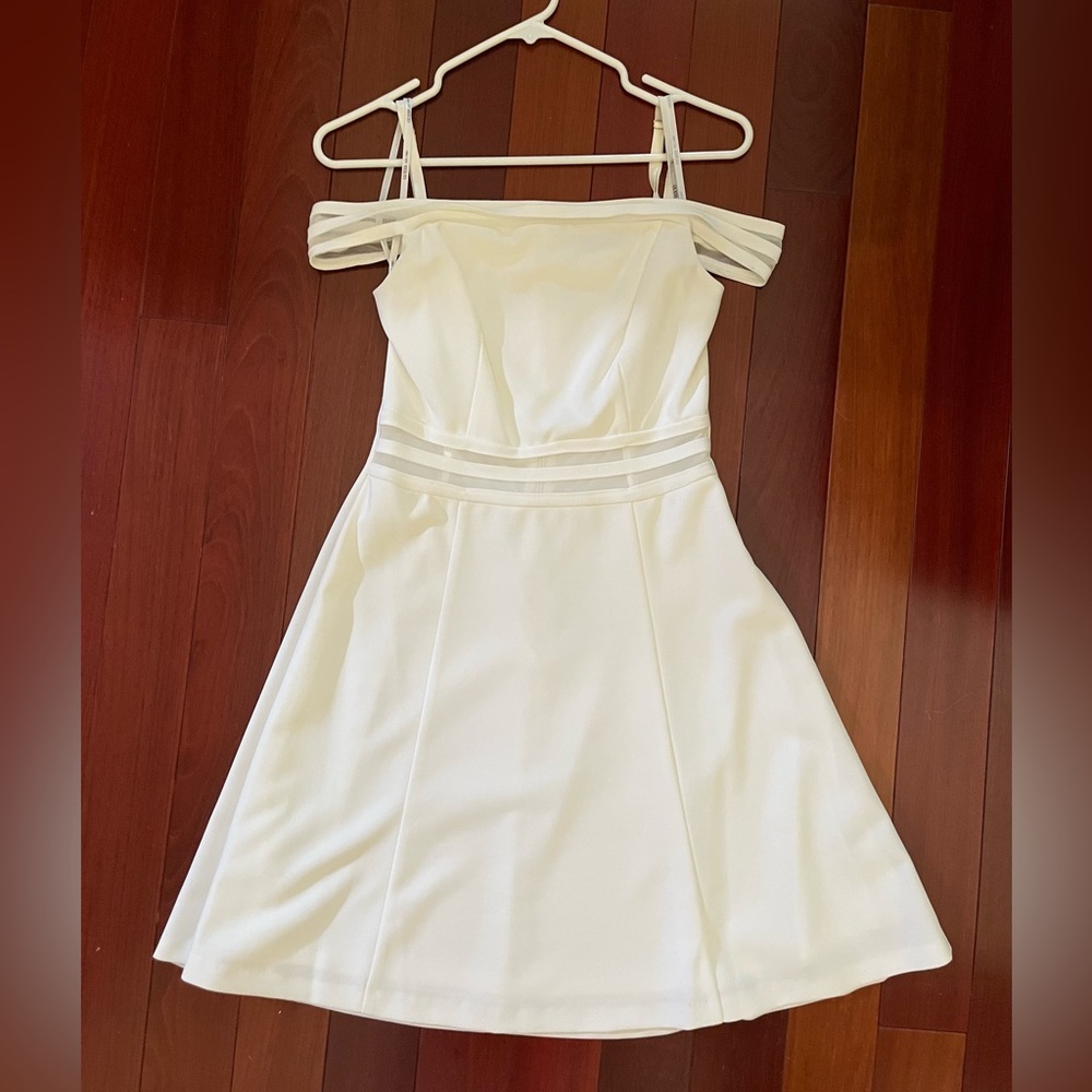 Guess off the shoulder white dress